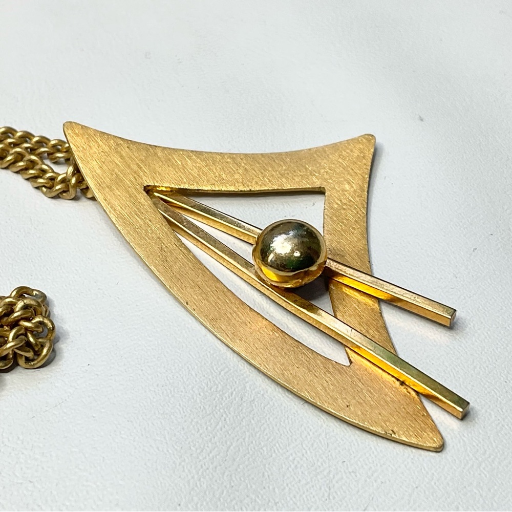 Vintage MCM Bond Boyd GF Pendant Necklace